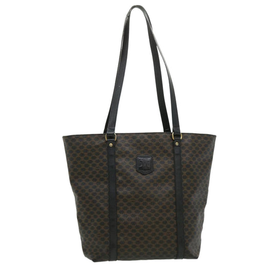 Luxury CELINE Macadam Canvas Tote Bag Black ar7450