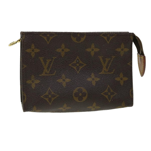 LOUIS VUITTON Monogram Poche Toilette 15 Pouch M47546 LV Auth ar7779B