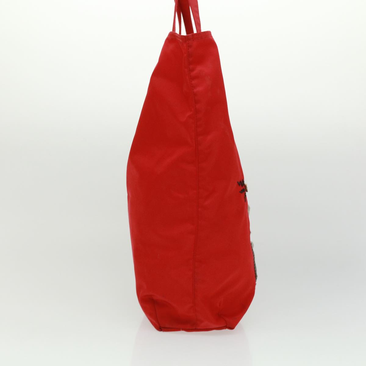 Prada robot Hand Bag Nylon Red