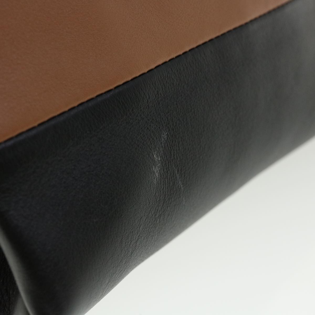 Luxury CELINE Pouch Leather Black Brown ar8106B