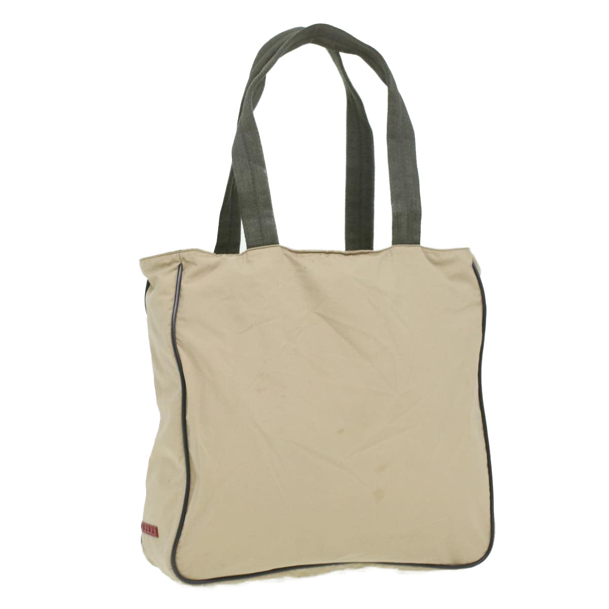 Prada Hand Bag Nylon Cream