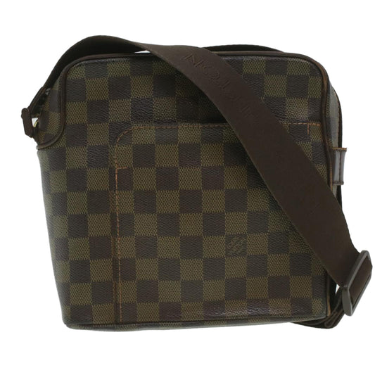 LOUIS VUITTON Damier Ebene Olaf PM Shoulder Bag N41442 LV Auth ar8979