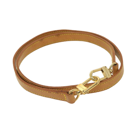 LOUIS VUITTON Shoulder Strap Leather 35.4"" Beige LV ar9129