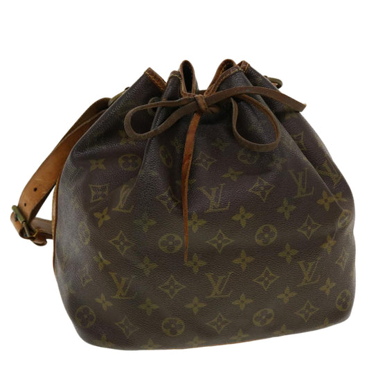 LOUIS VUITTON Monogram Petit Noe Shoulder Bag M42226 LV ar9355B