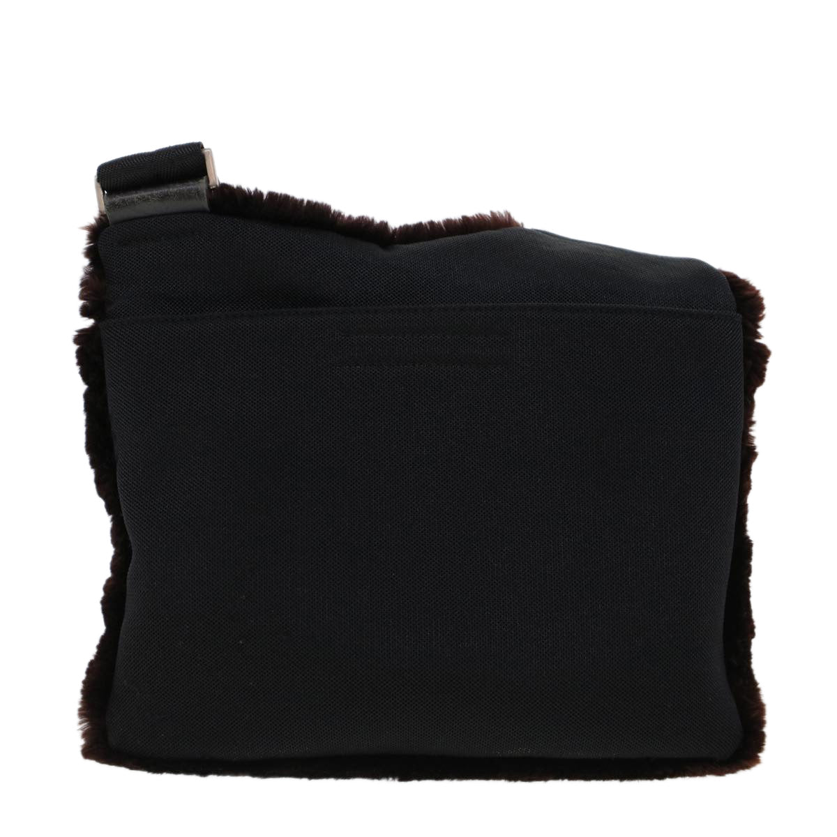 PRADA Sports Shoulder Bag Fur Brown Auth