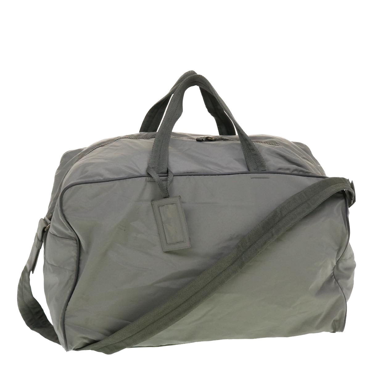 Prada Boston Bag Nylon 2way Gray