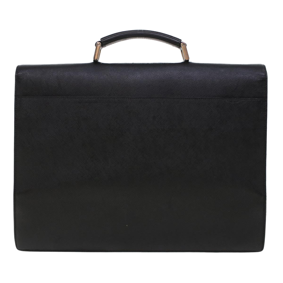 Prada Hand Bag Safiano leather Black
