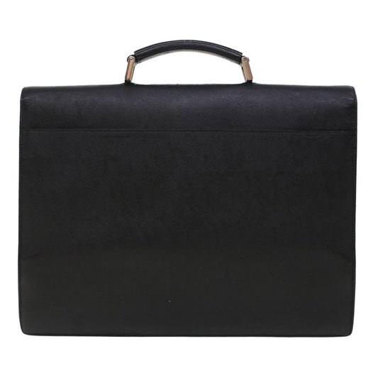 Prada Hand Bag Safiano leather Black
