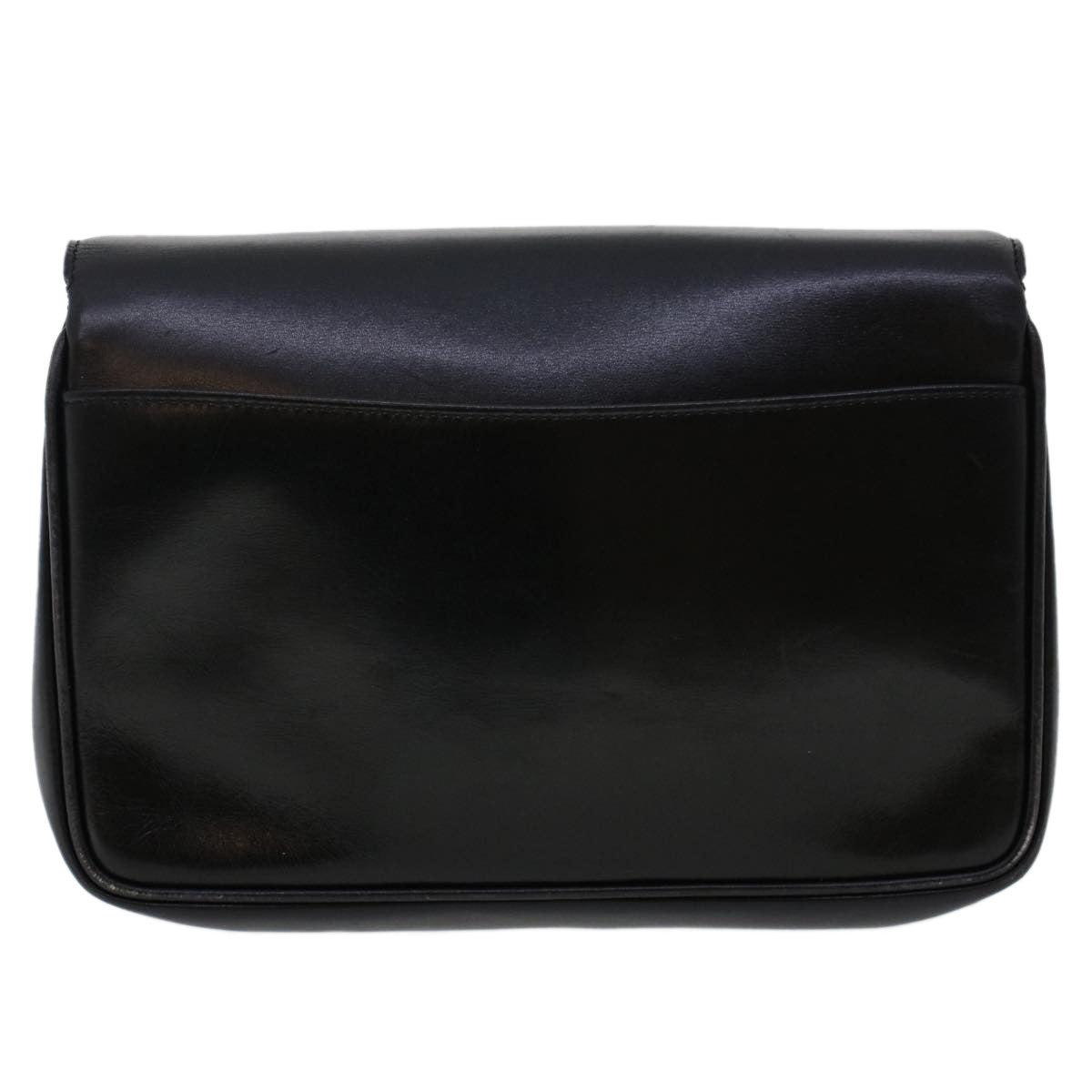 Luxury CELINE Shoulder Bag Leather Black ar9833