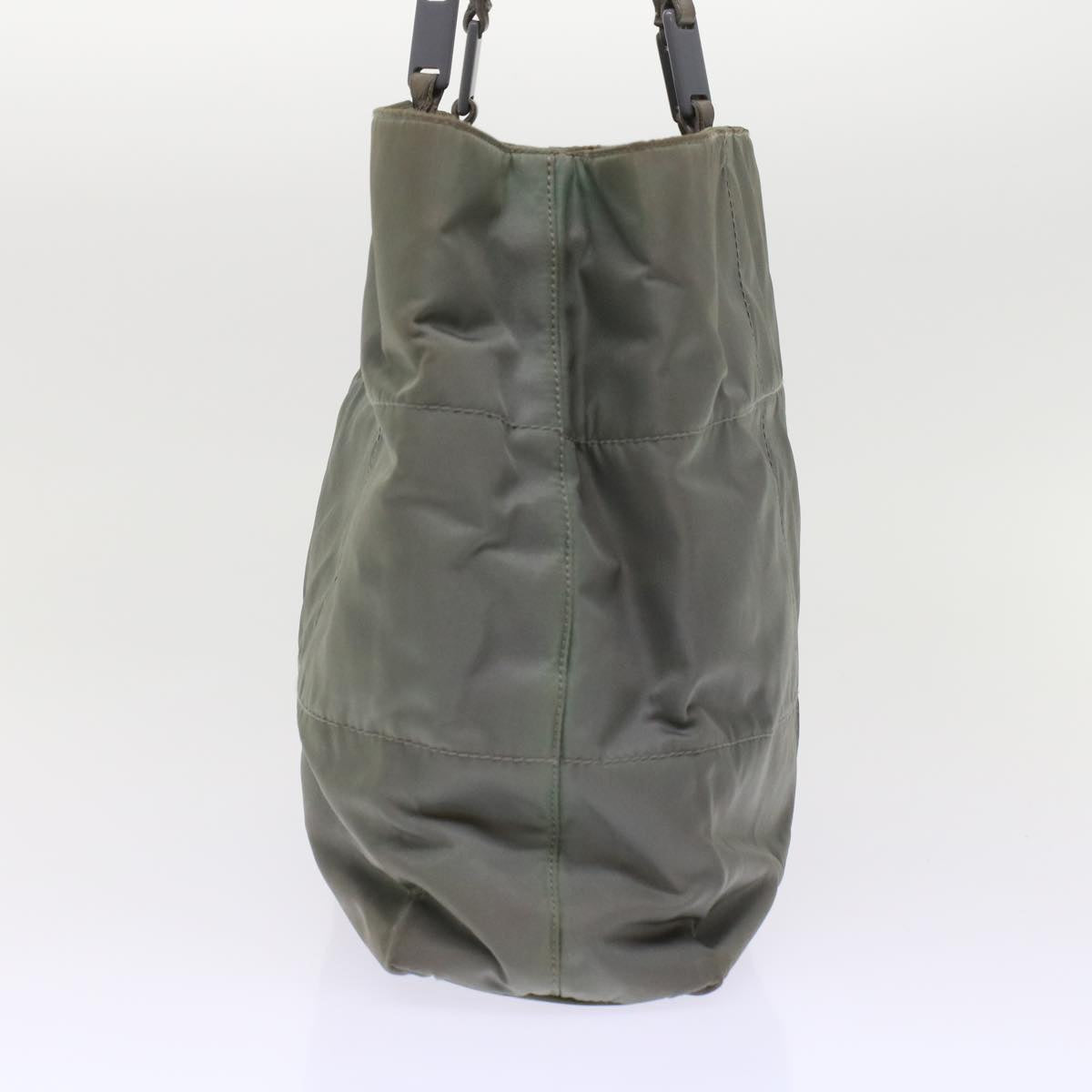 Prada Quilted Shoulder Bag Nylon Gray