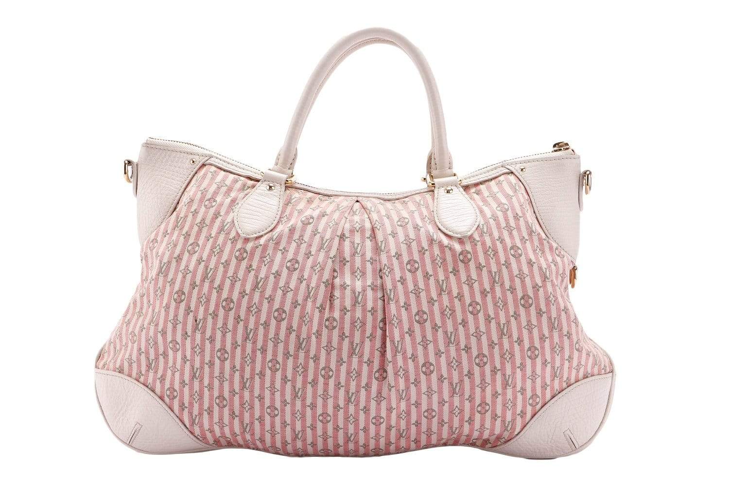 Louis Vuitton Pink Marina Monogram Hobo Mini Lin 2 Way Bag with Strap & Dust Cover