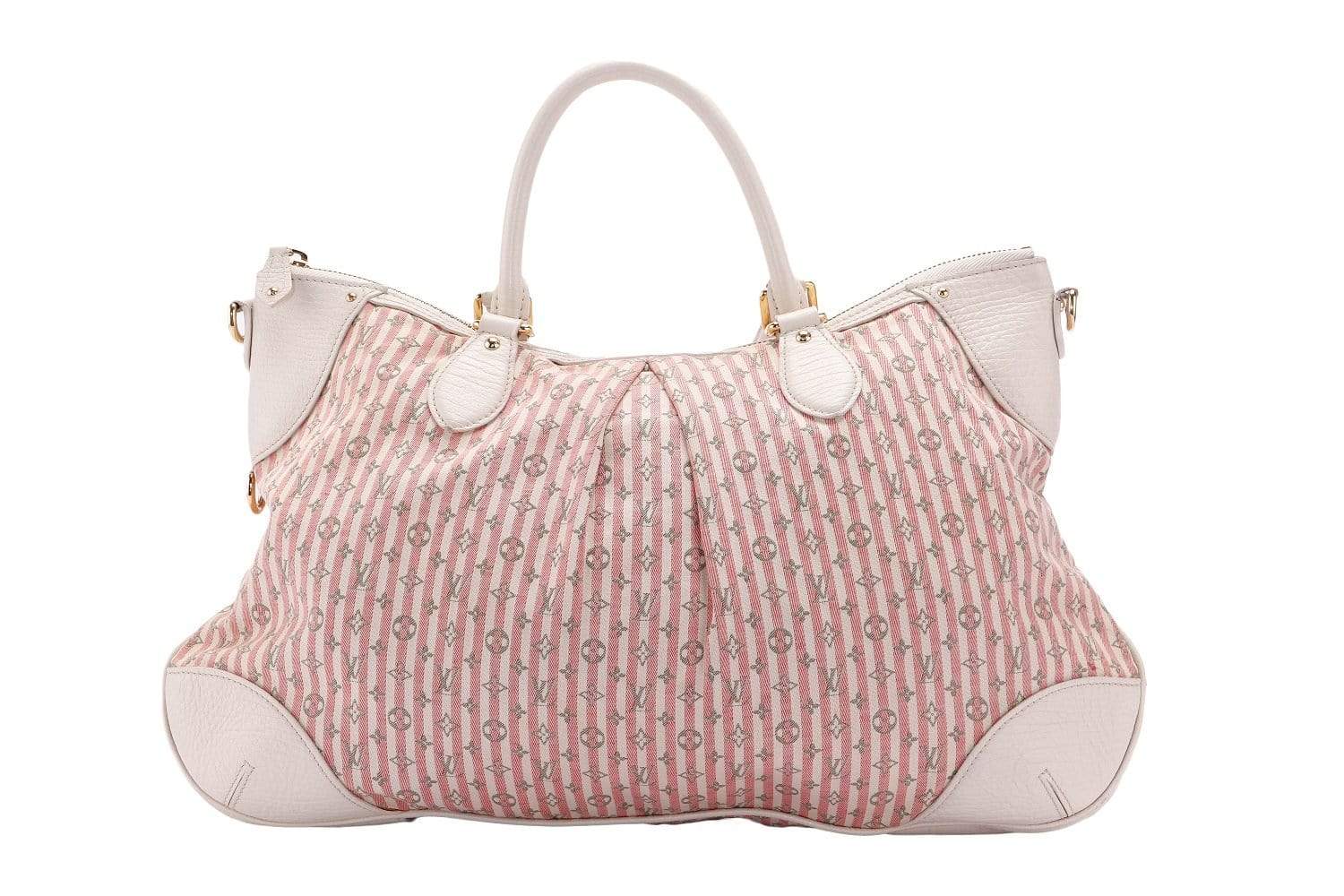Louis Vuitton Pink Marina Monogram Hobo Mini Lin 2 Way Bag with Strap & Dust Cover