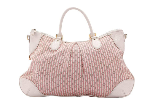 Louis Vuitton Pink Marina Monogram Hobo Mini Lin 2 Way Bag with Strap & Dust Cover