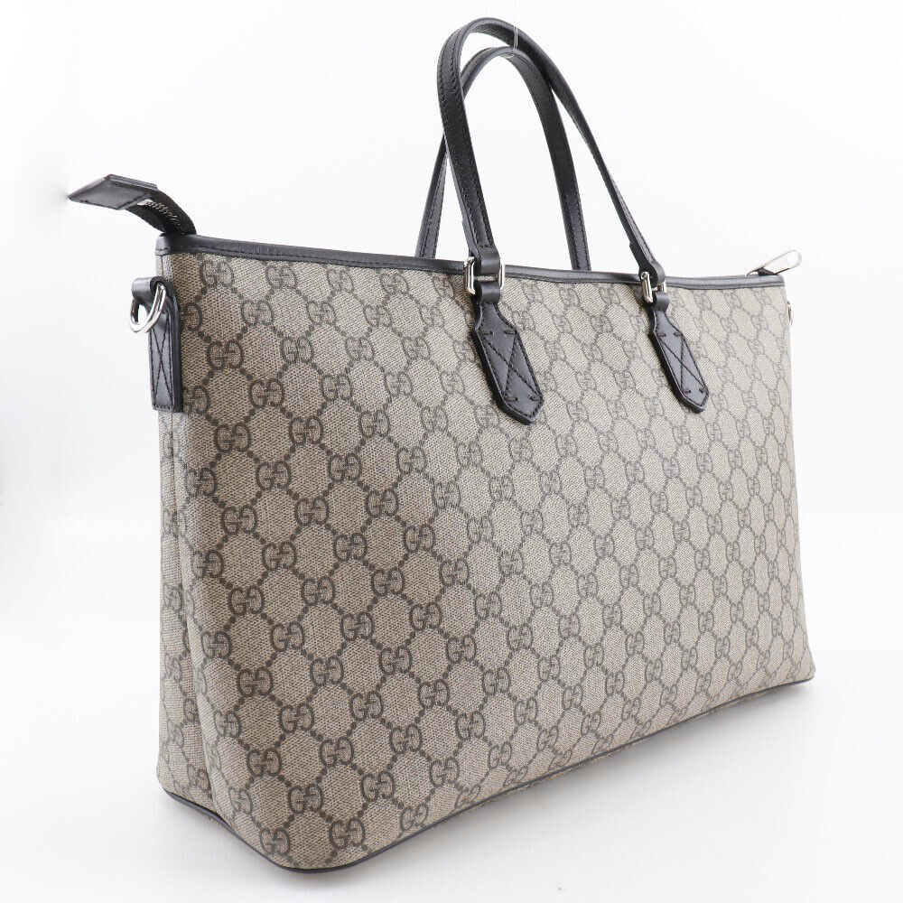 Gucci Leather Canvas Tote