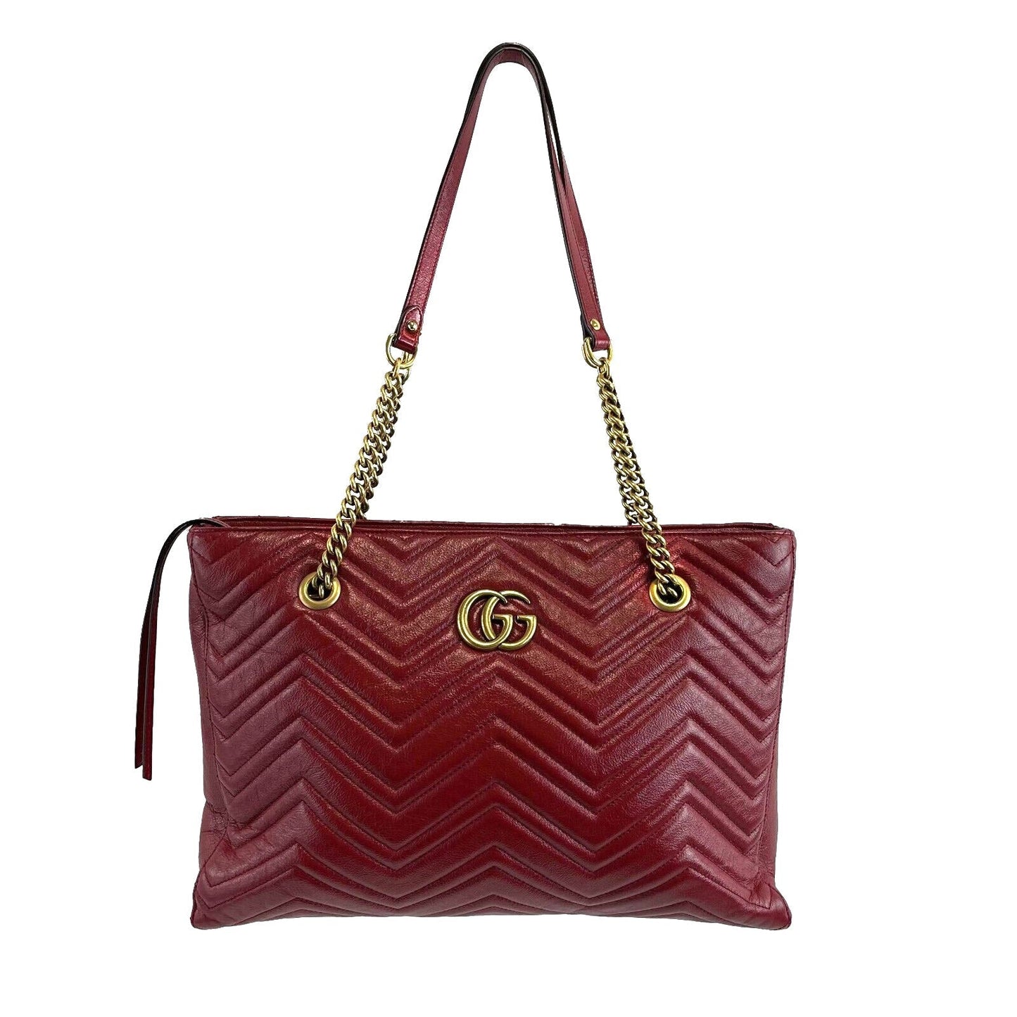 Gucci Lou Leather Top Handle Tote