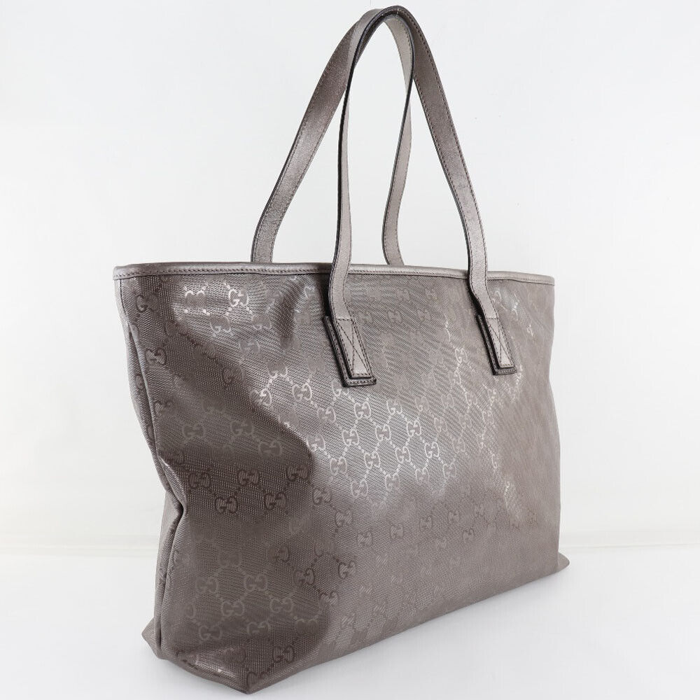 Gucci Monogram Leather Canvas Tote