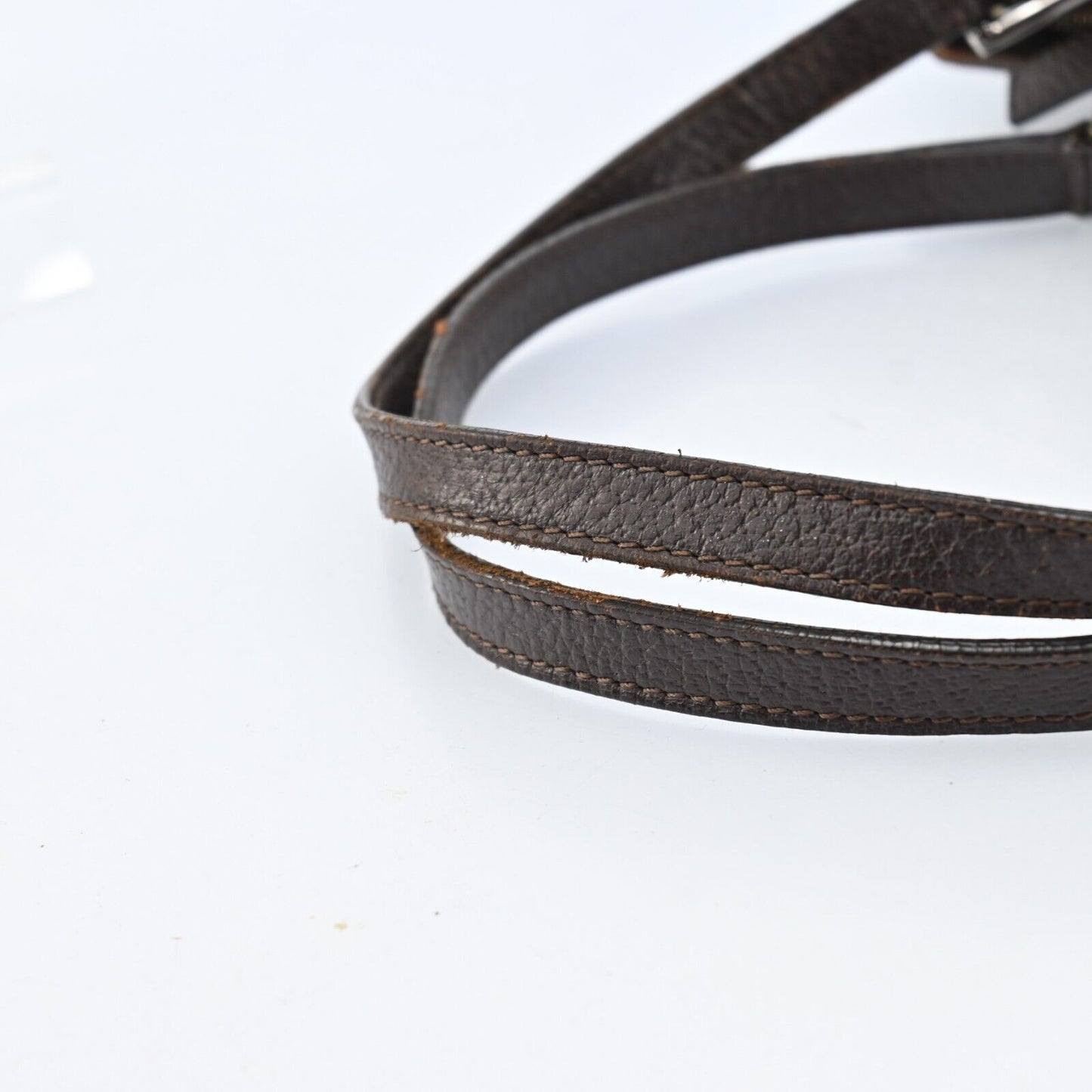 Gucci Monogram Leather Canvas Shoulder Bag