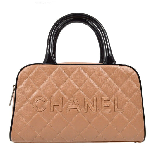 Chanel Brown Caviar Bowling Bag 27