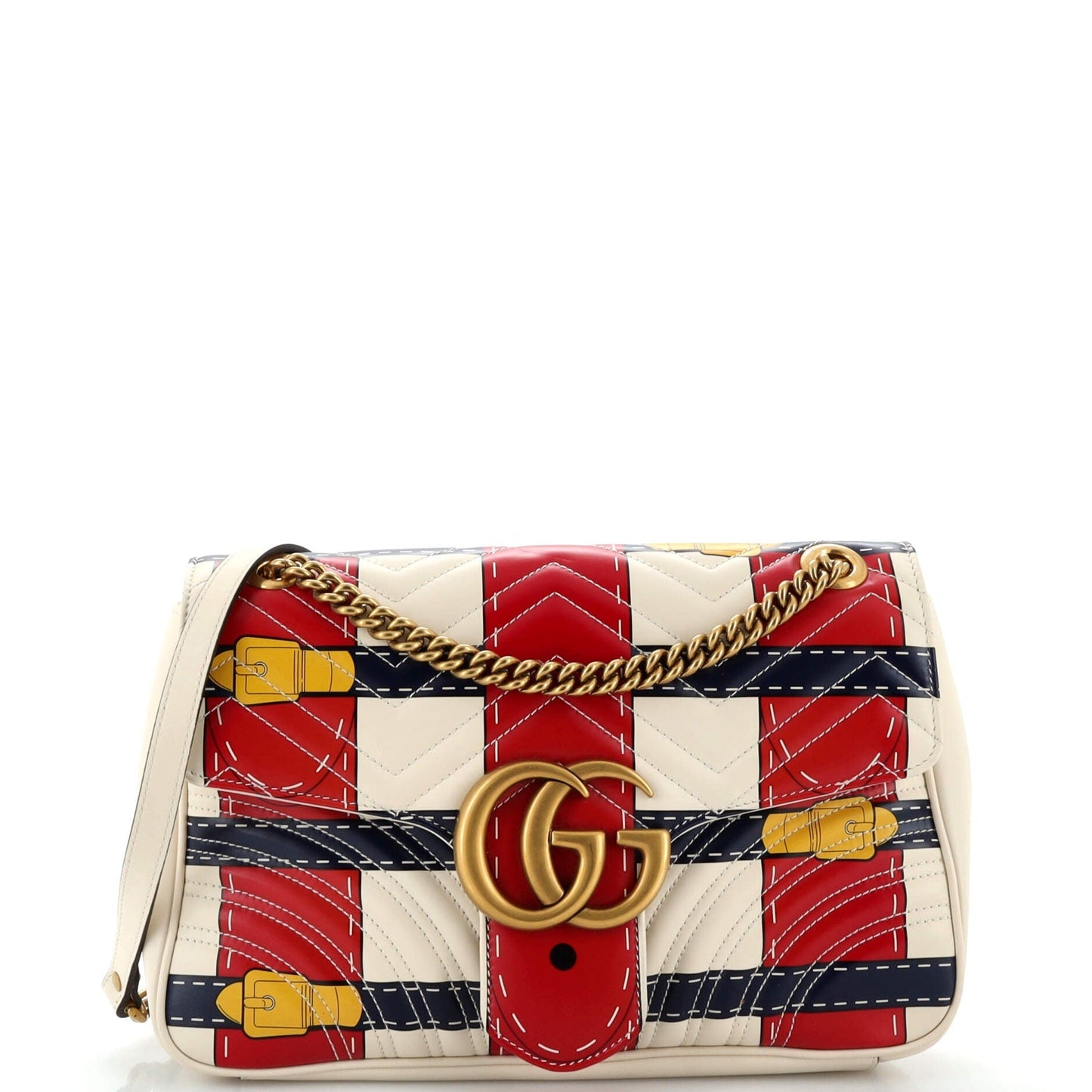 Gucci Chain Leather Shoulder Bag