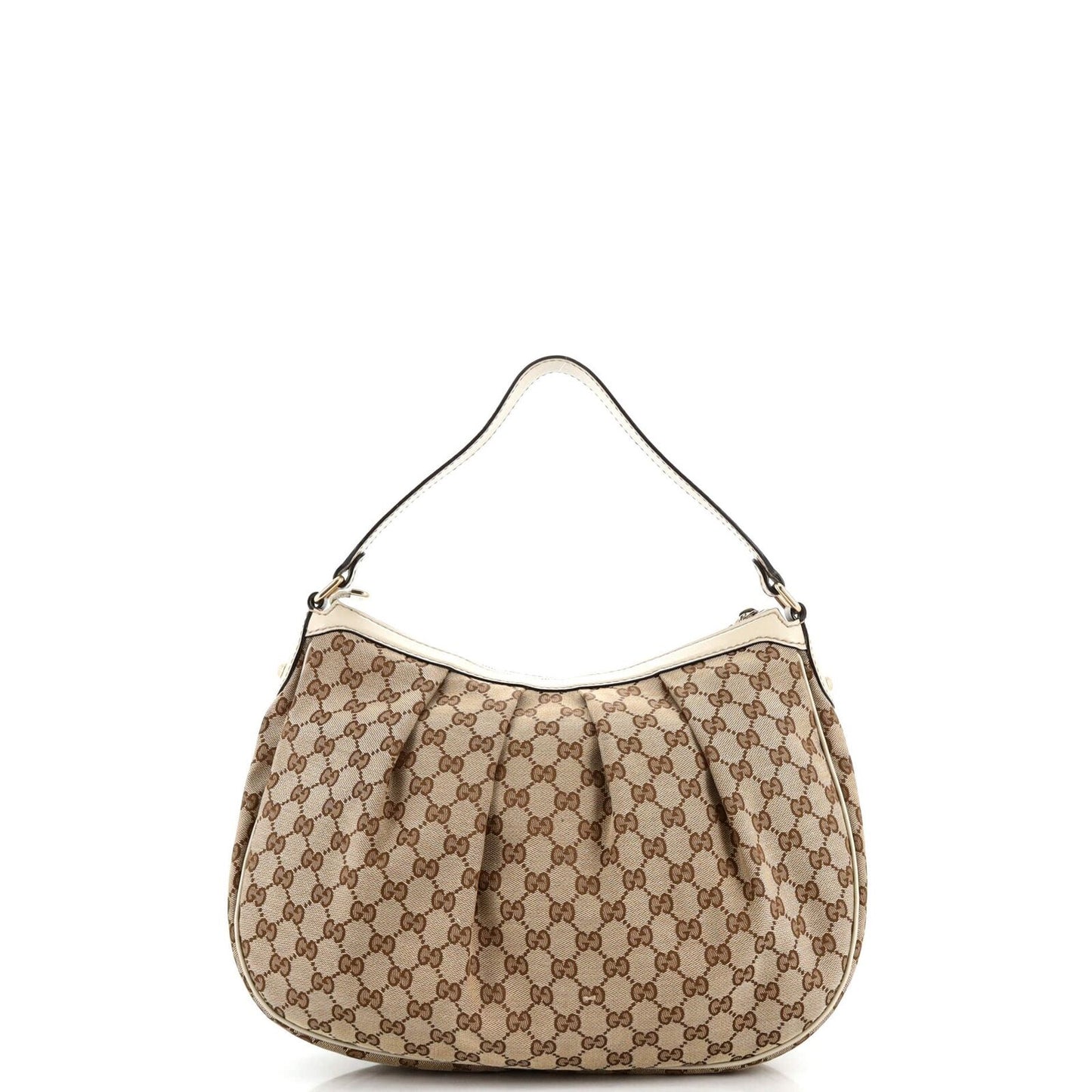 Gucci Leather Canvas Shoulder Bag