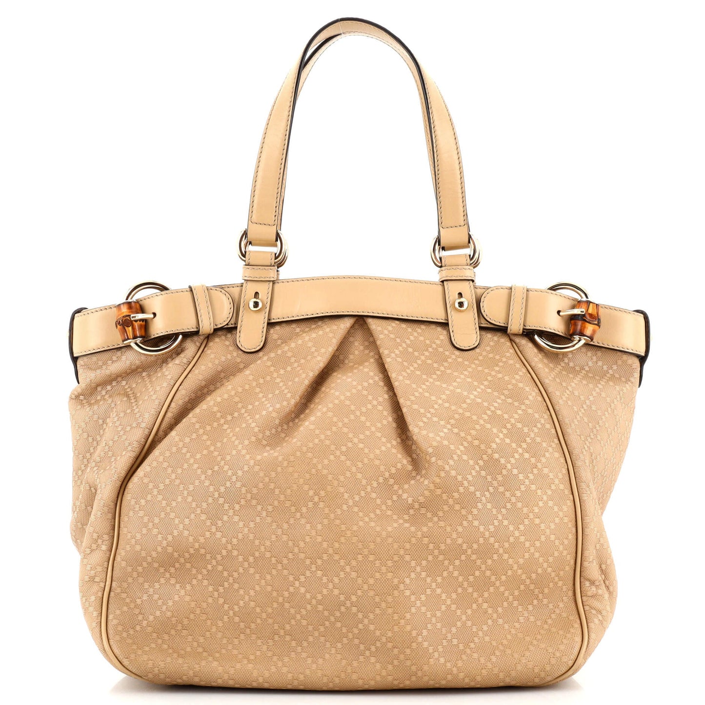 Gucci Leather Canvas Tote