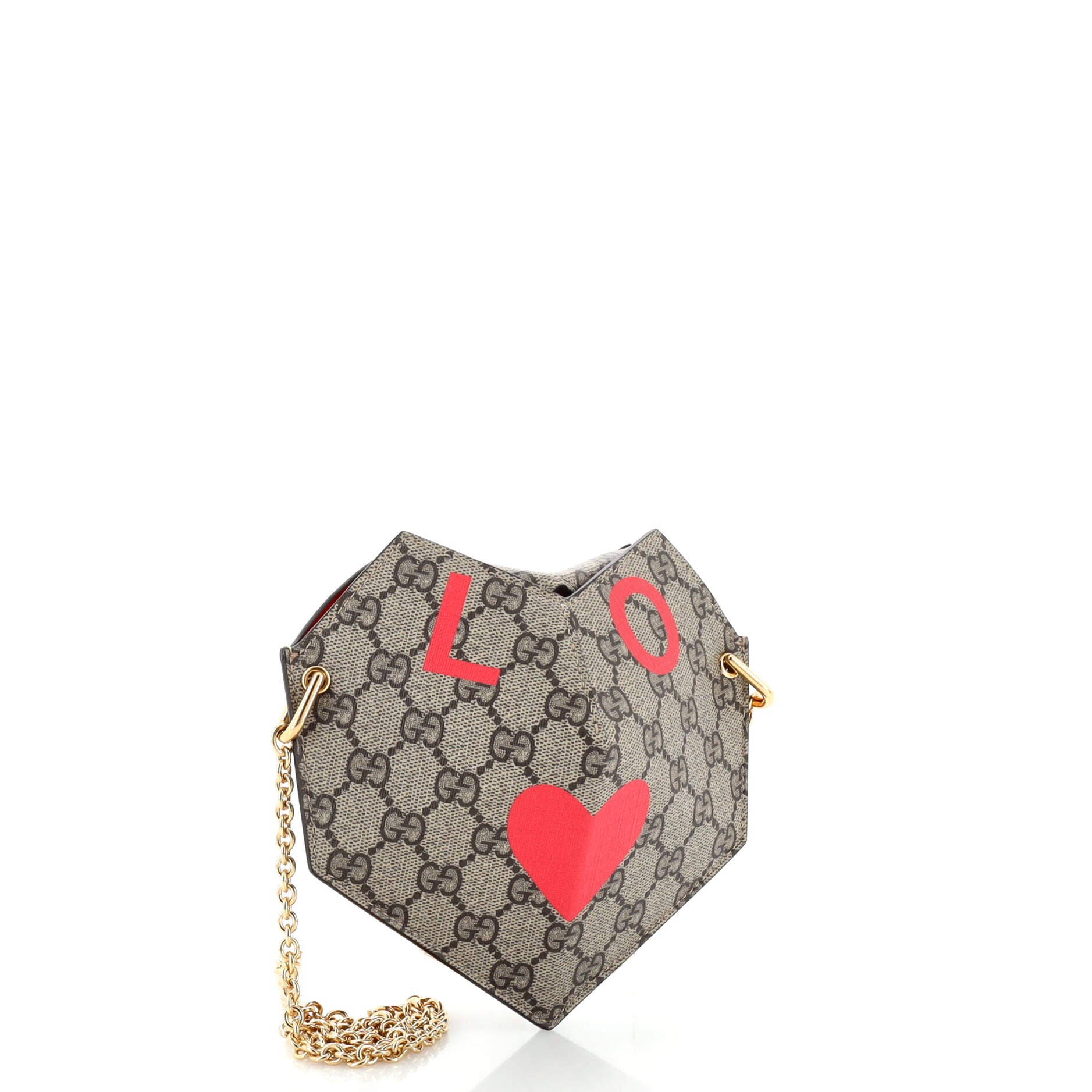 Gucci Leather Canvas Handbag