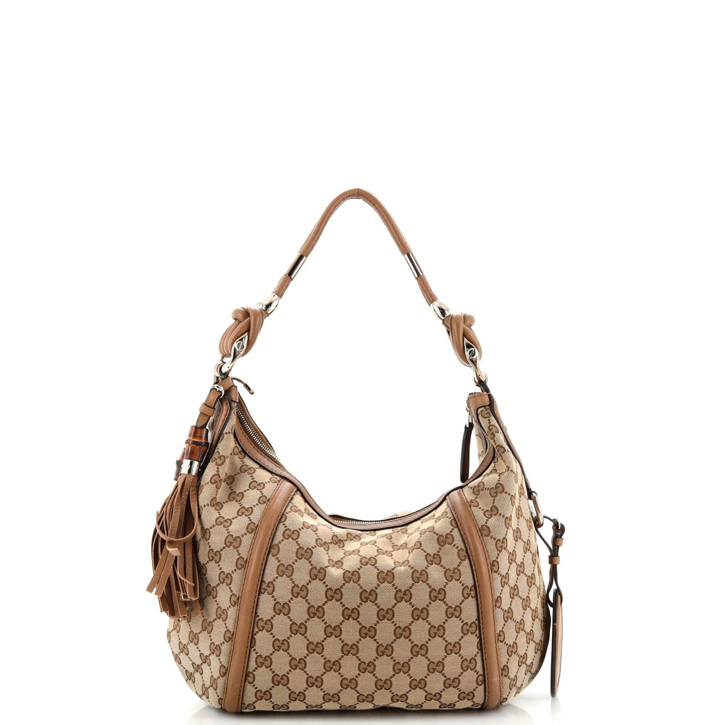 Gucci Twist Canvas Shoulder Bag