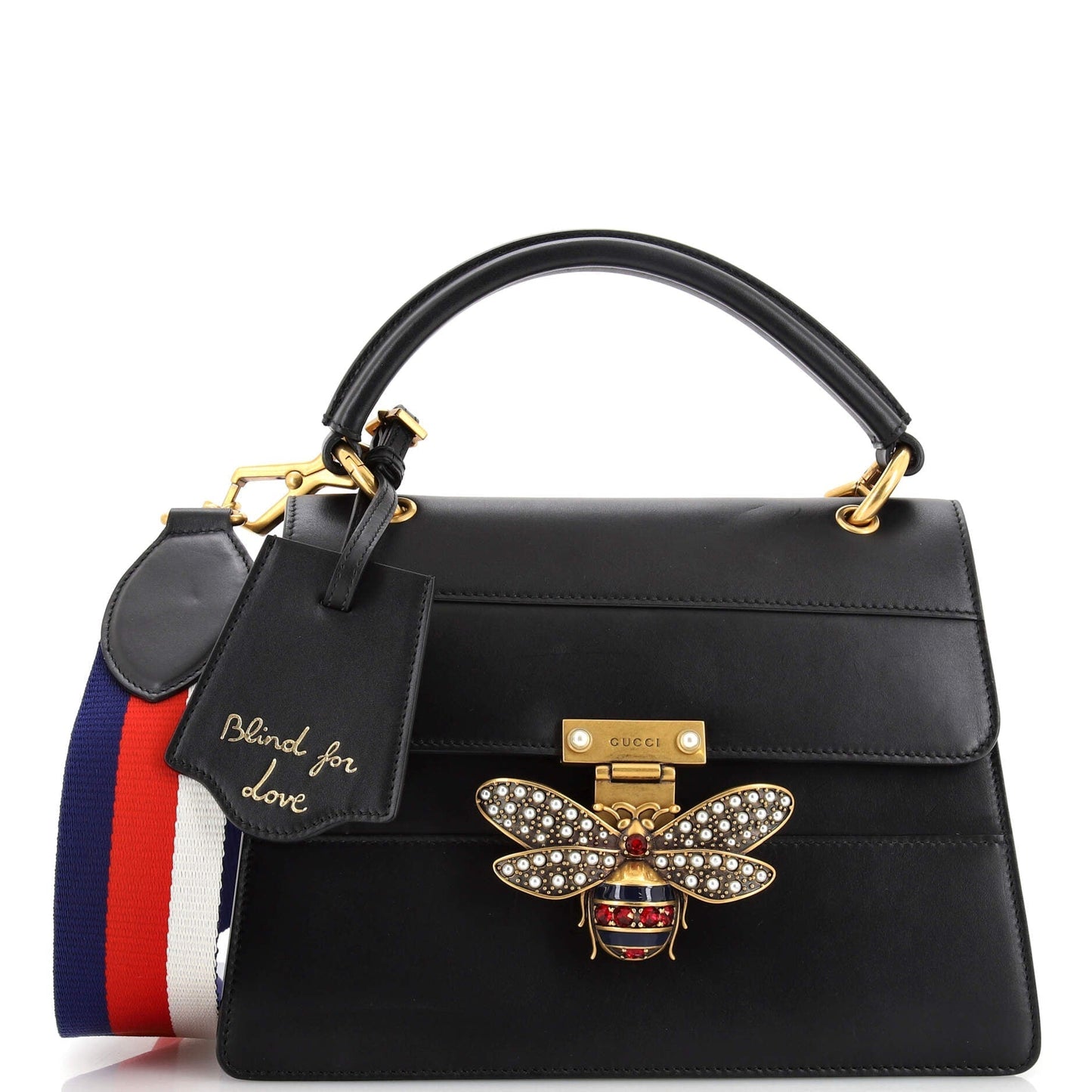 Gucci Lou Leather Top Handle Handbag