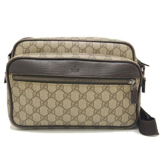 Gucci Leather Canvas Shoulder Bag