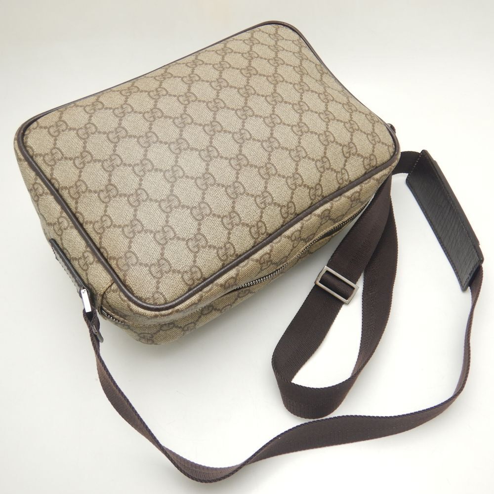 Gucci Leather Canvas Shoulder Bag