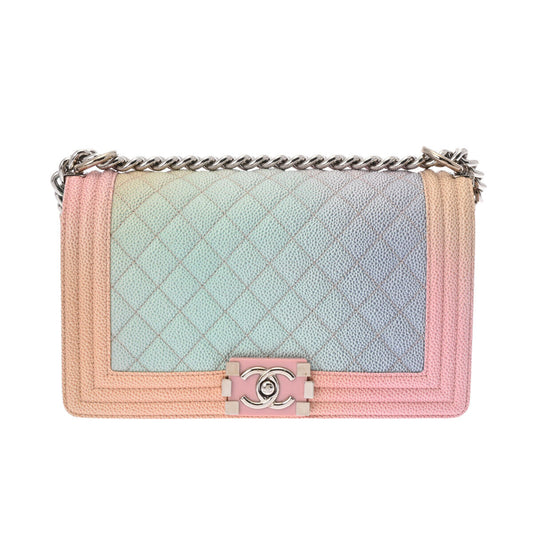 Chanel Boy Chainshoulder 9 8 Rainbow