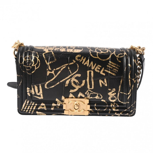 Chanel Boy Chainshoulder Black Noir