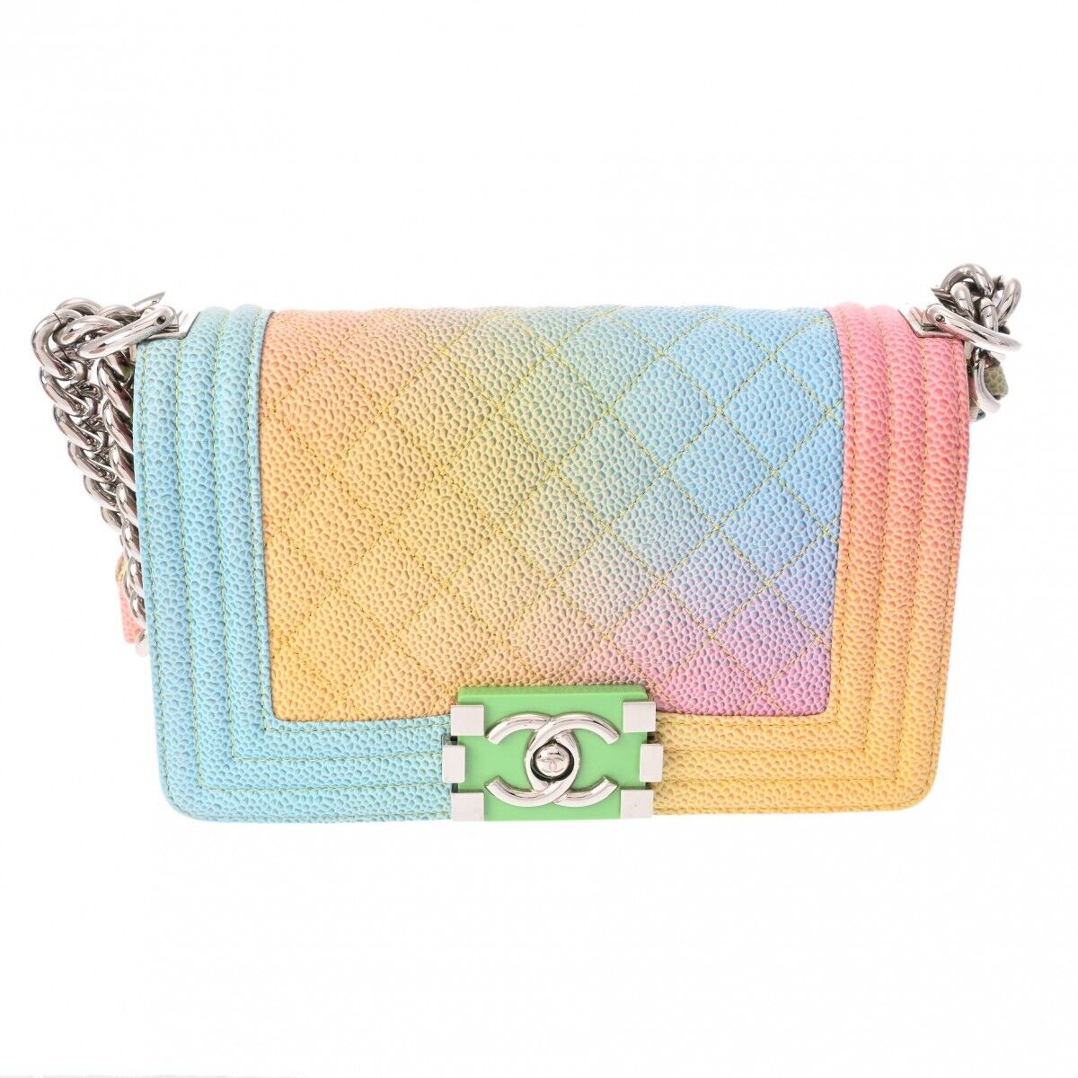 Chanel Boy Chainshoulder 7 9 Rainbow