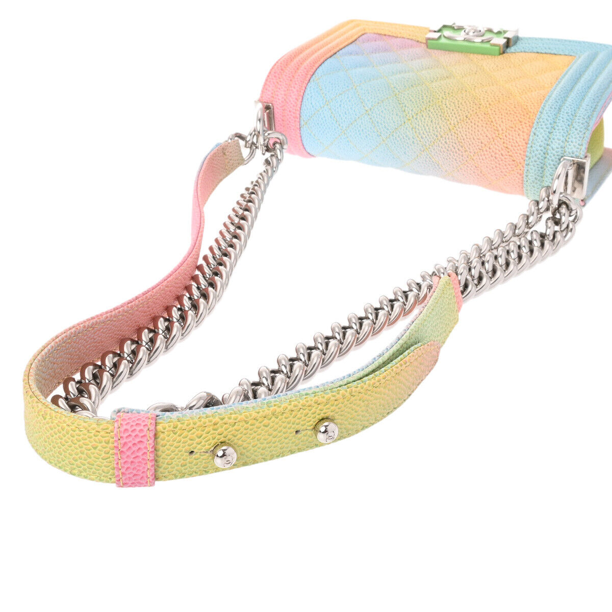 Chanel Boy Chainshoulder 7 9 Rainbow