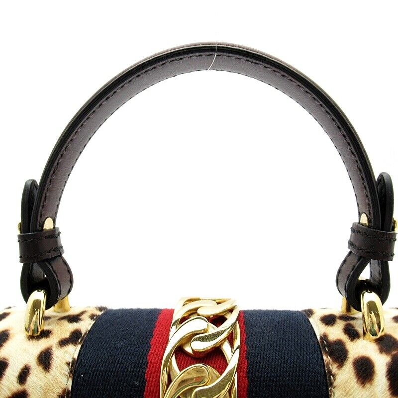 Gucci Lou Leather Top Handle Shoulder Bag