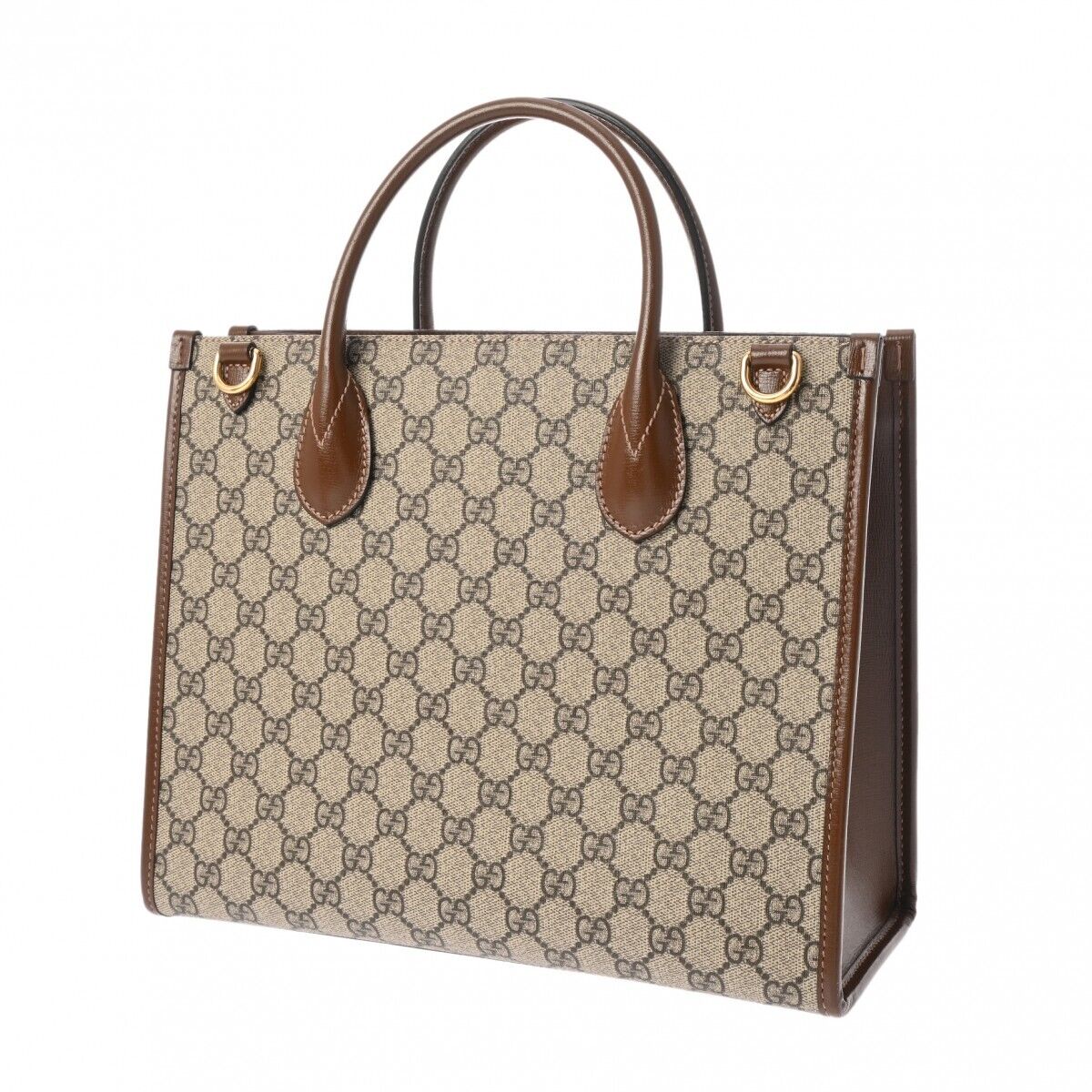 Gucci Leather Canvas Tote