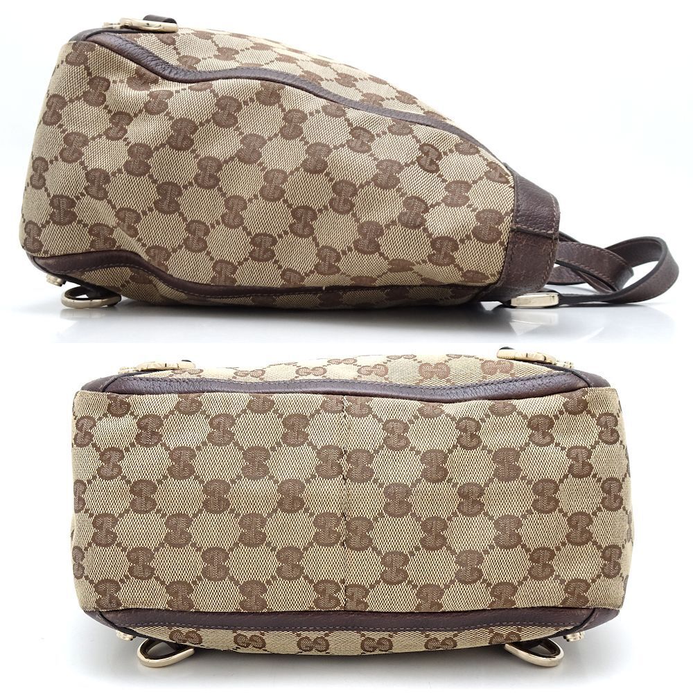 Gucci Monogram Leather Canvas Tote