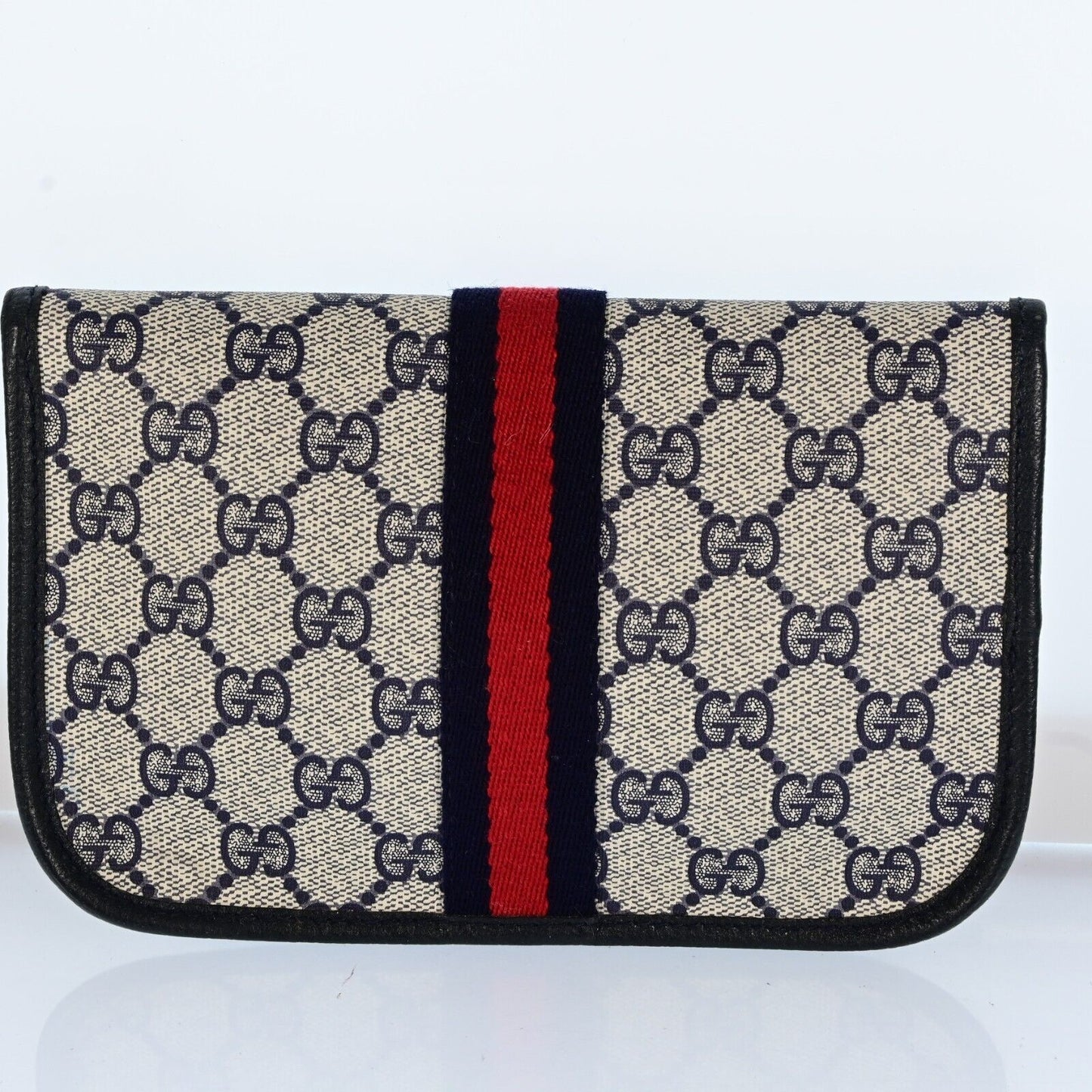Gucci Leather Canvas Clutch