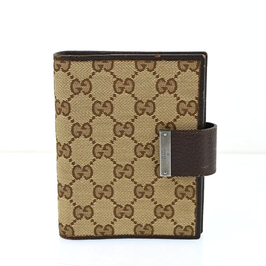 Gucci Leather Canvas Handbag