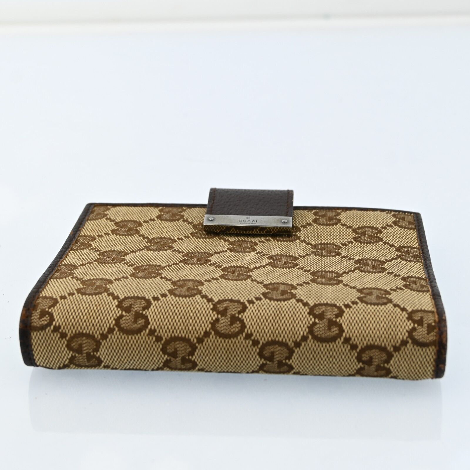 Gucci Leather Canvas Handbag