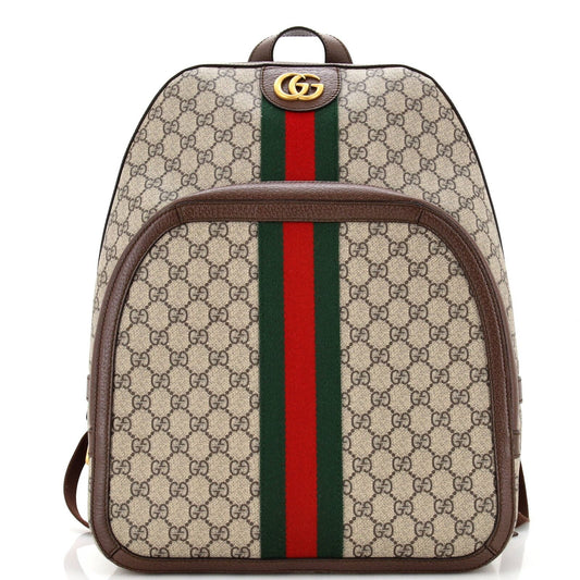 Gucci Leather Canvas Shoulder Bag