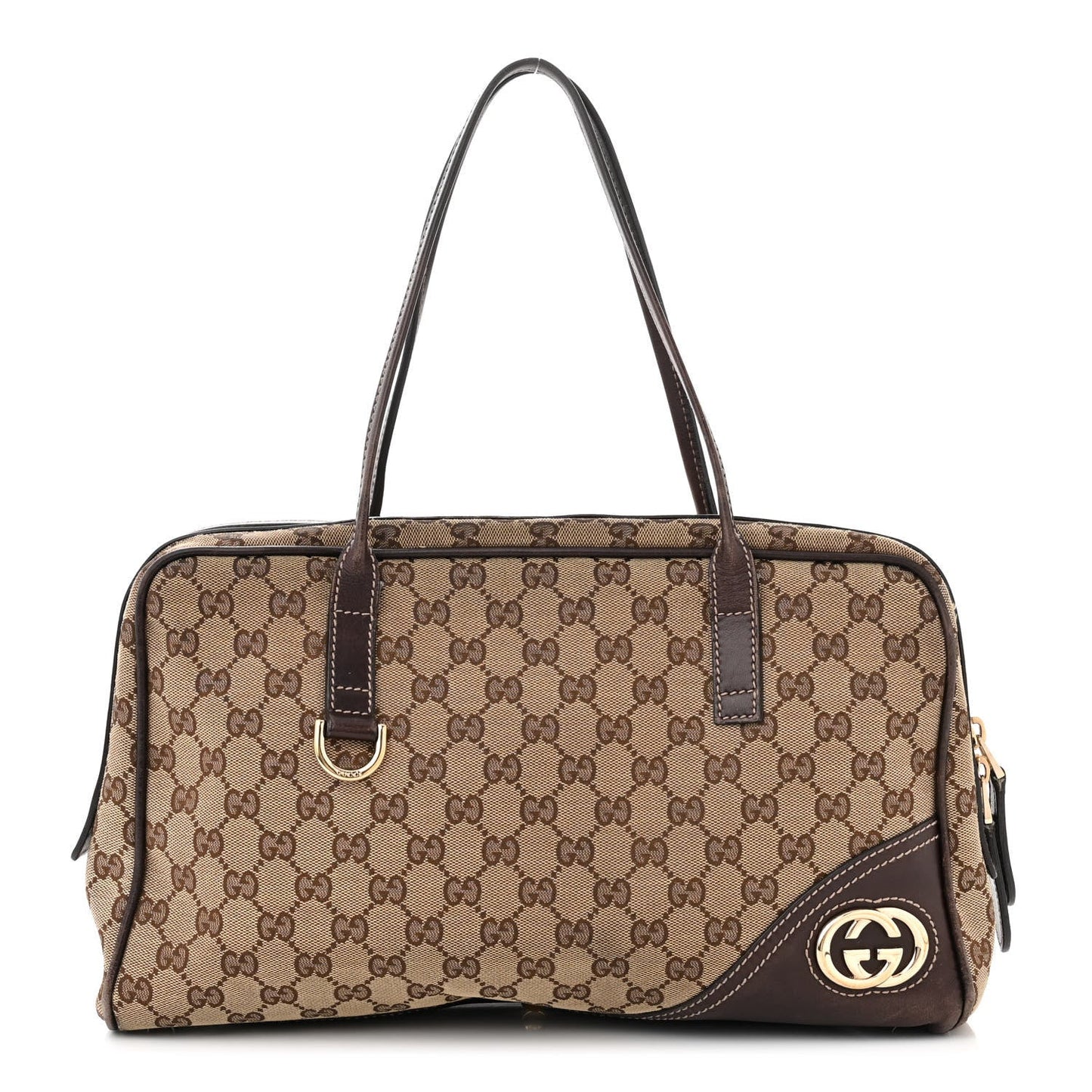 Gucci Monogram Leather Shoulder Bag