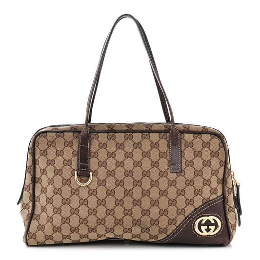 Gucci Monogram Leather Shoulder Bag