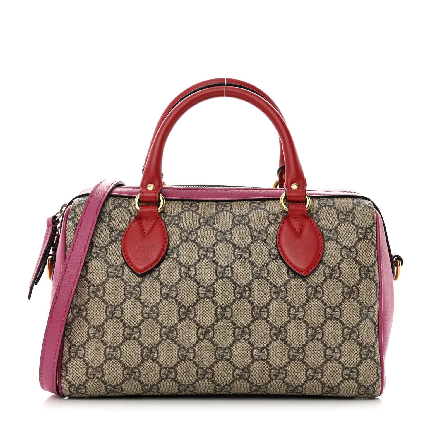 Gucci Leather Canvas Shoulder Bag