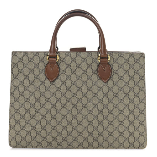 Gucci Canvas Top Handle Shoulder Bag