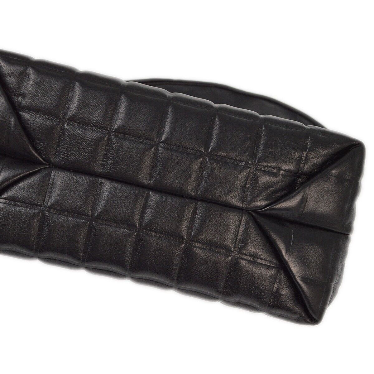 Chanel Black Lambskin Choco Bar Handbag