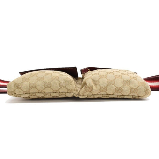 Gucci Leather Canvas Handbag