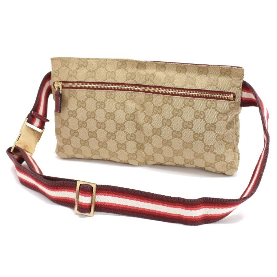 Gucci Leather Canvas Handbag