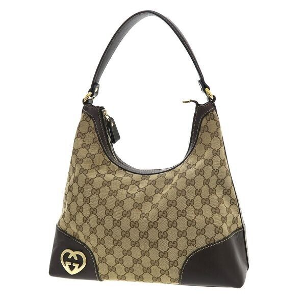 Gucci Monogram Canvas Shoulder Bag
