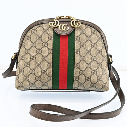 Gucci Leather Canvas Shoulder Bag